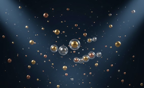 Different metal nanoparticles dispersed in aqueous medium.