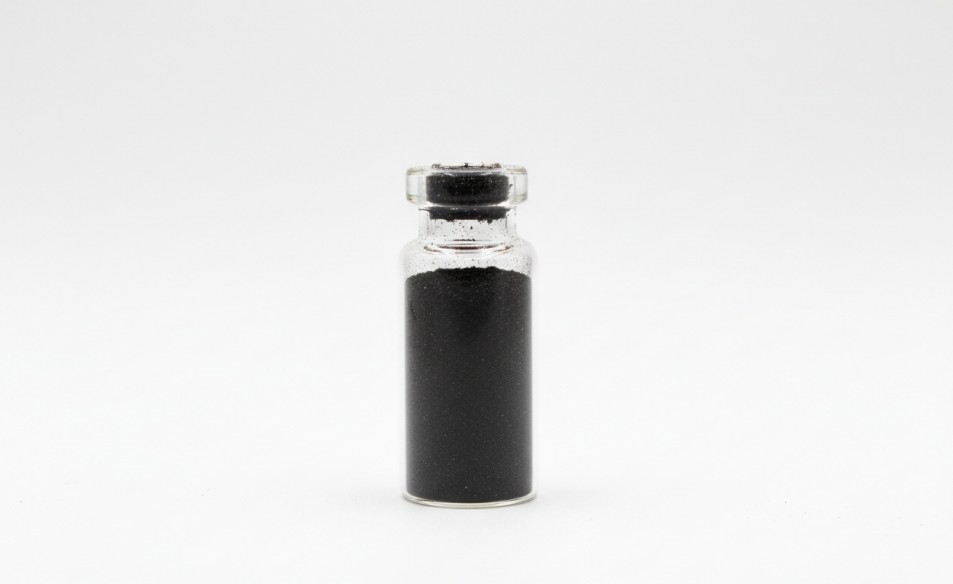 Nitrogen-doped carbon supported single-atom catalyst powder.