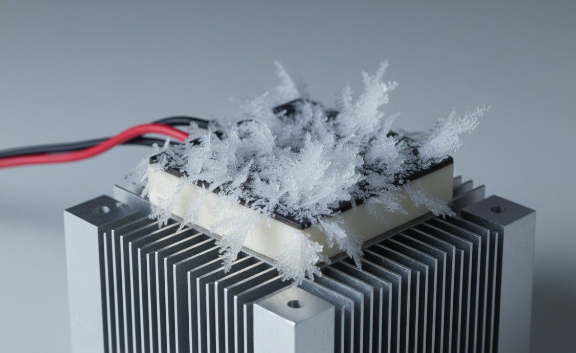 Peltier cooler with active refrigeration performance