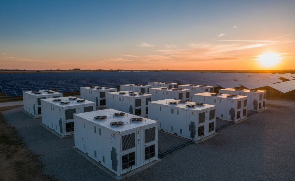 Grid-scale sodium-ion energy storage with photovoltaic integration