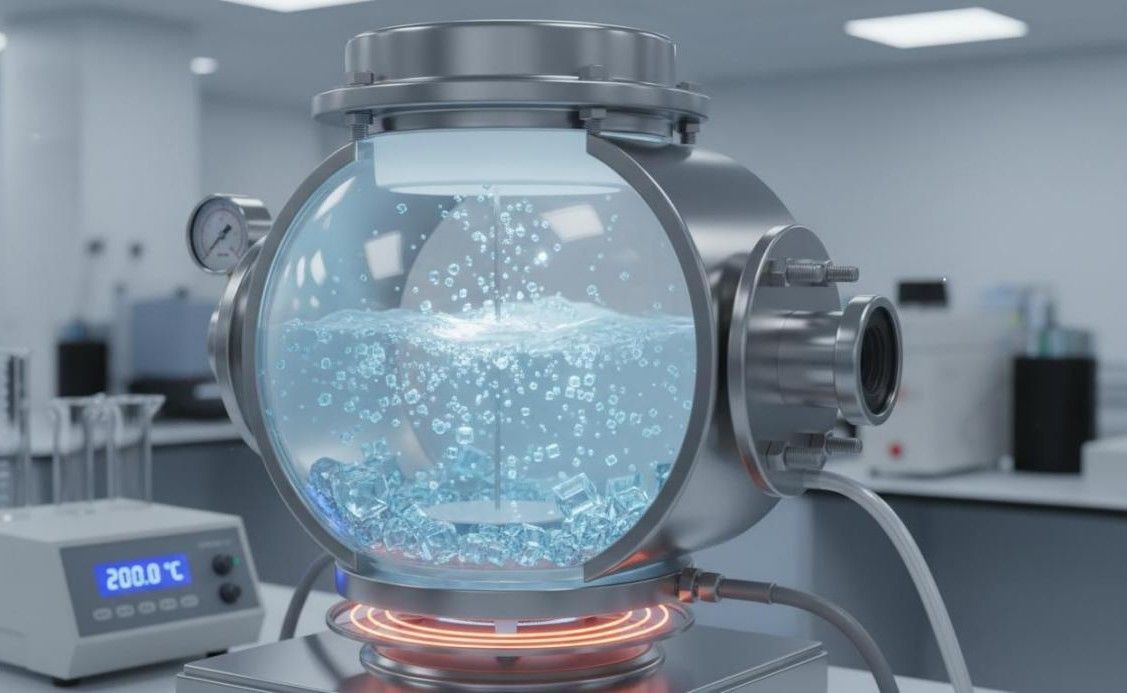 Solvothermal autoclave reactor used for controlled MOF and COF crystal growth under elevated temperature and pressure