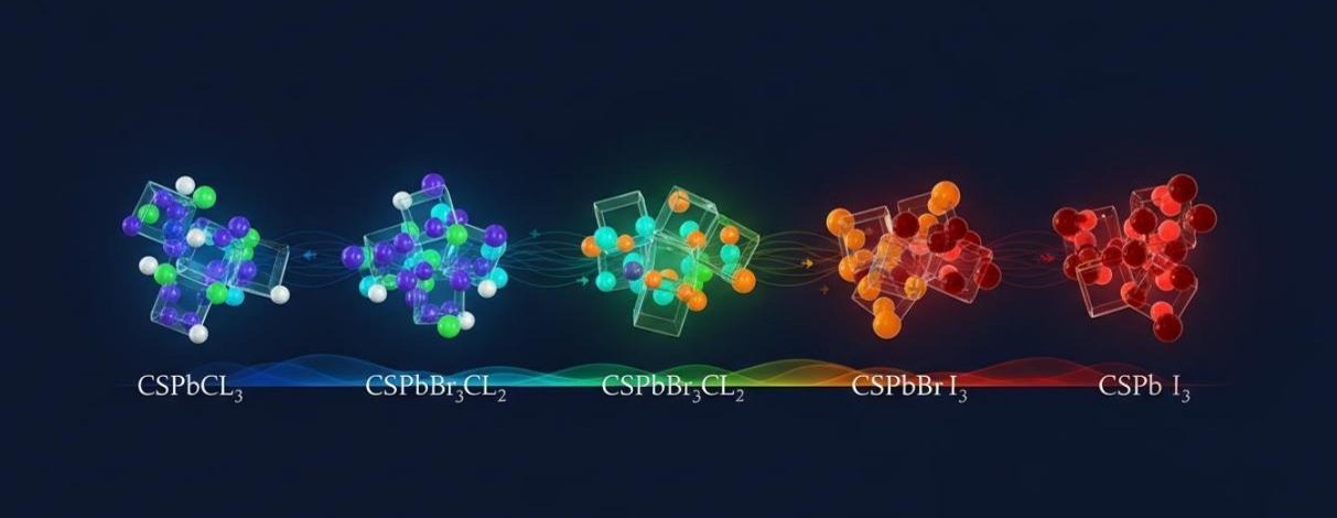 Halide anion exchange in perovskite nanocrystals enabling continuous emission tuning from blue to green to red