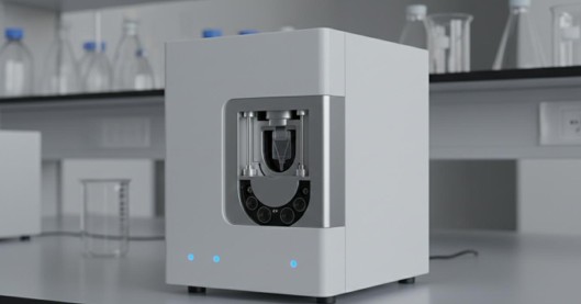 Zeta potential analyzer with electrophoretic light scattering optics and capillary cell for surface charge characterization of nanoparticle dispersions