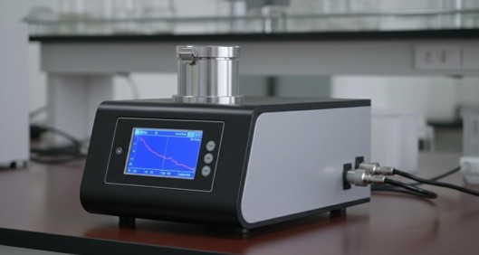 Simultaneous thermal analyzer with TGA and DSC capabilities on a laboratory bench