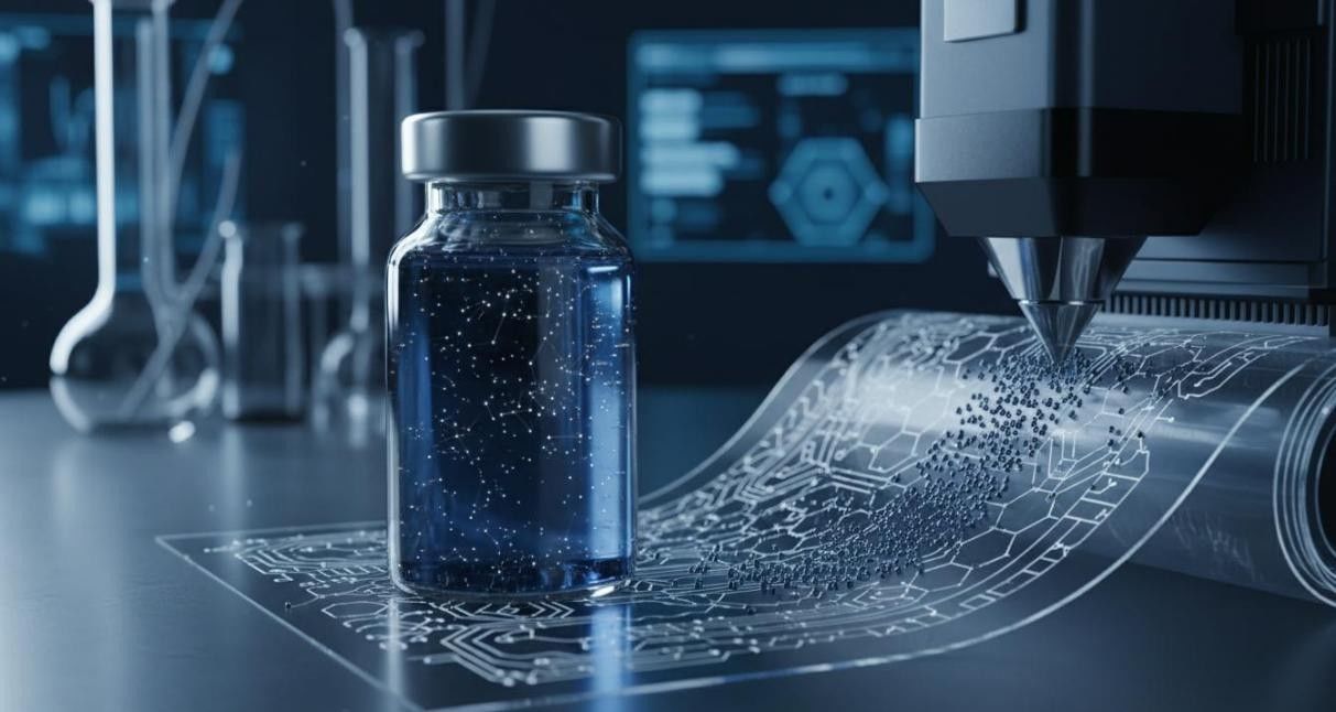 Stable nanoparticle dispersions formulated for printed electronics applications