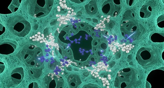 Metal nanoparticles supported on mesoporous oxide frameworks for catalytic processes